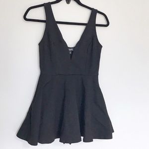 Lulu's little black dress with built in shorts EUC